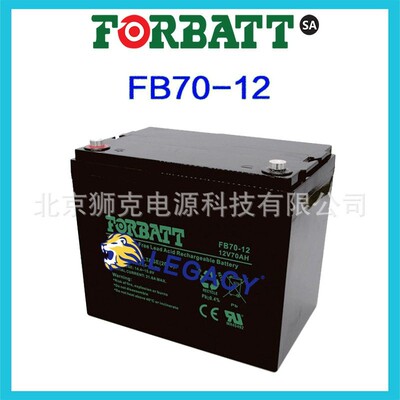 美国FORBATT蓄电池FB70-12 12V70AH直流屏 控制柜 UPS电池 原装