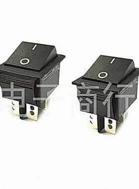 船型SCI新进 开关翘板 台湾进口 R13-69A 4脚2档 黑色无灯