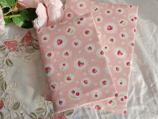 青芽 樱桃草莓手帐布书衣a5a6余白一日一页weeks定制日记封套hobo