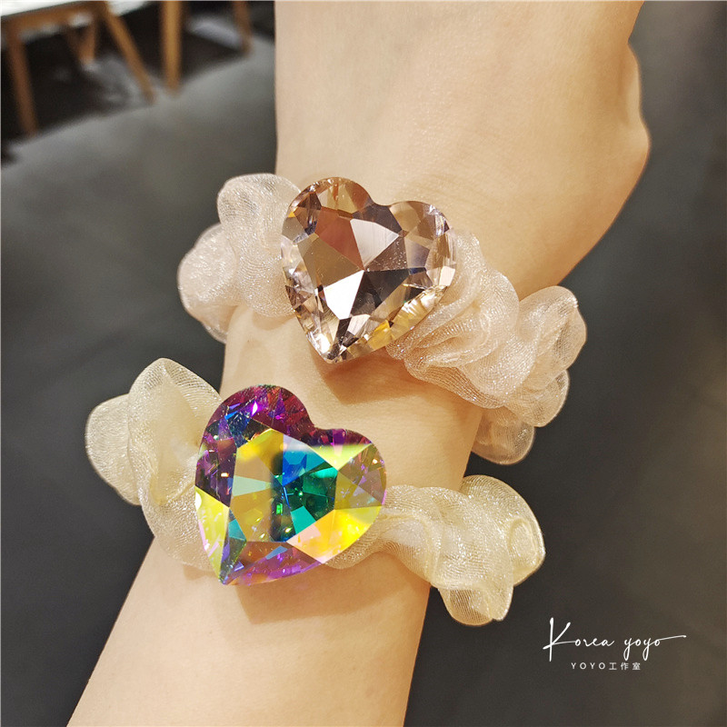 高级感发绳水晶韩国闪亮头饰