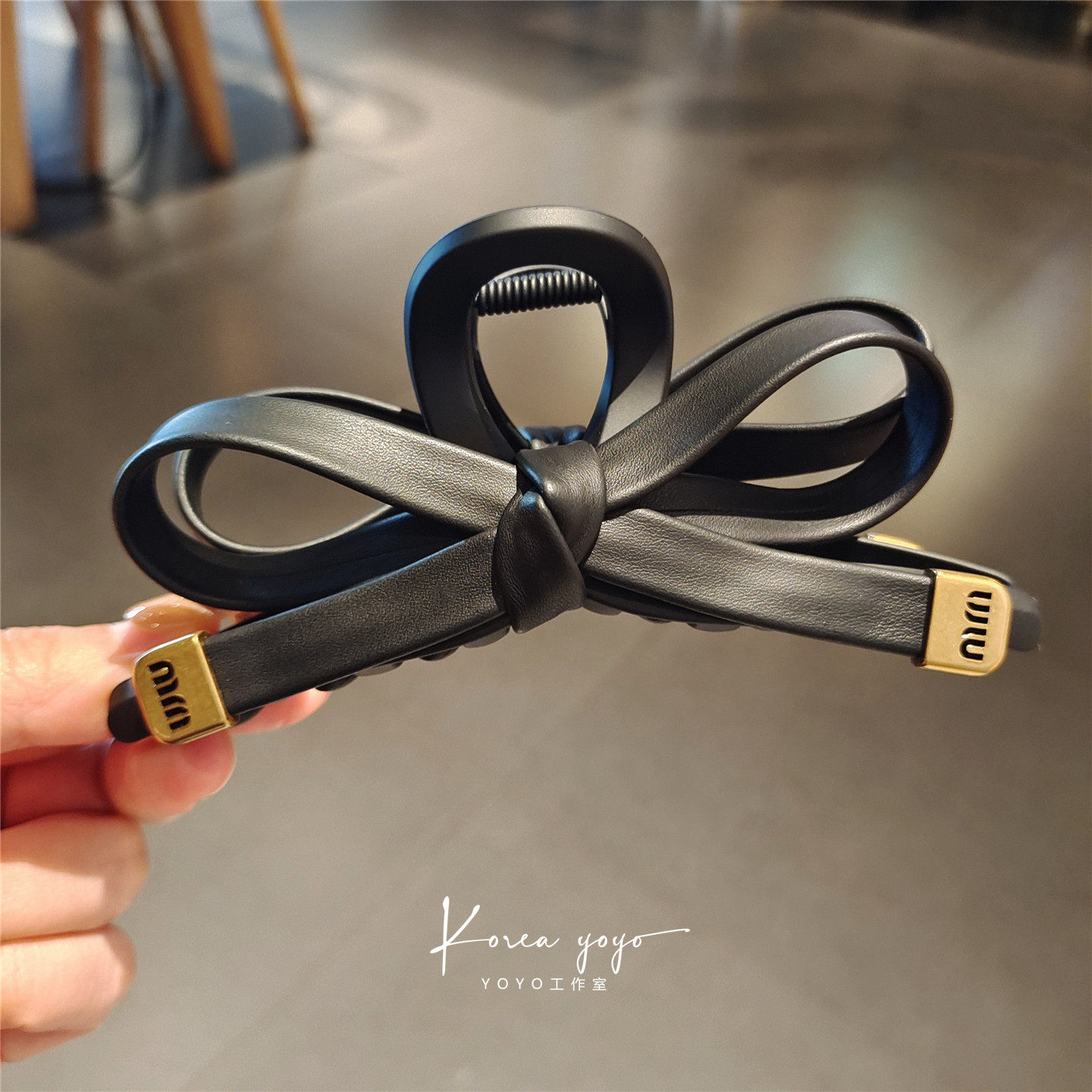 13厘米皮筋蝴蝶结发夹