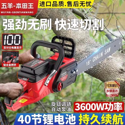 五羊本田王进口大功率锂电锯
