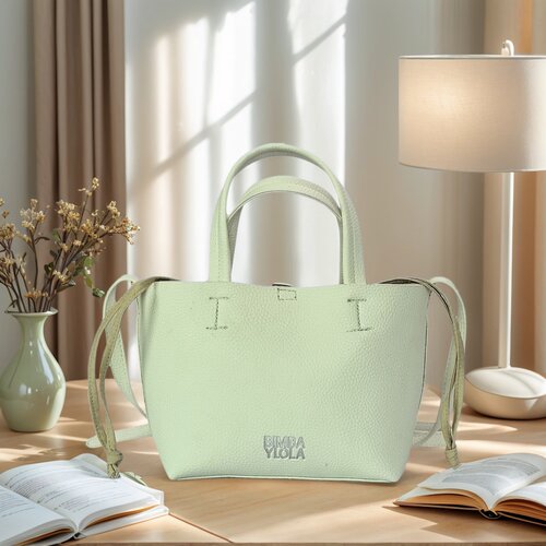 Bimba y lola新款西班牙PVC单肩包女 斜跨水桶包 可拆卸内胆包