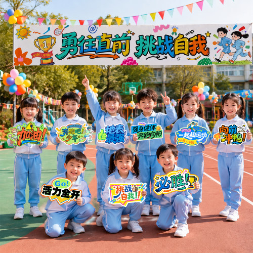 运动会开幕式加油手持横幅