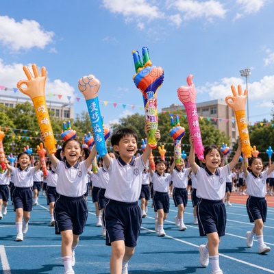 学校运动会入场加油气球