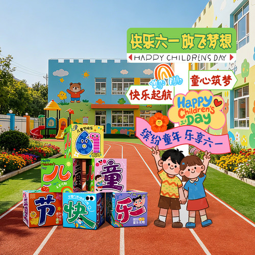 六一儿童节学校布置装饰