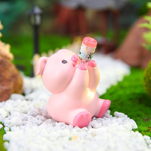 新款上头吨吨吨可爱萌宠公仔树脂小摆件电脑桌面潮流手办惊喜礼物