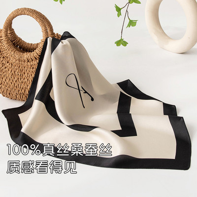 2026夏季杭州桑蚕丝印花小方巾