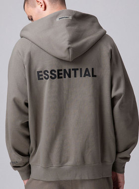 2025新款FOG卫衣拉链开衫外复线男士情侣卫衣帽ESSENTIAL卫衣重磅