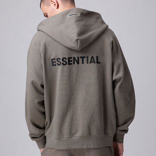 情侣卫衣帽ESSENTIAL卫衣重磅 外复线男士 2025新款 FOG卫衣拉链开衫