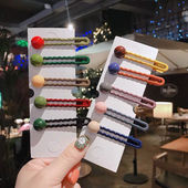 5个装 刘海夹彩色发卡夹子韩版 网红发饰头饰简约百搭莫兰迪发夹女