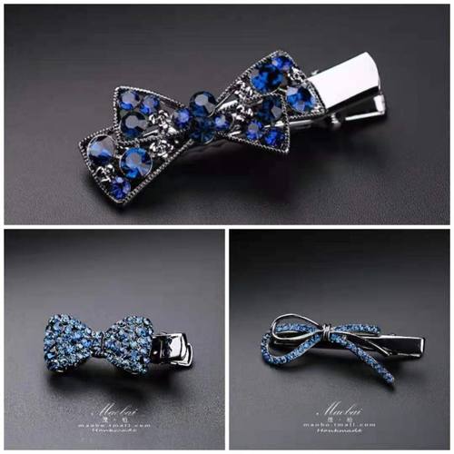 水钻蝴蝶结发夹新品促销发夹简约