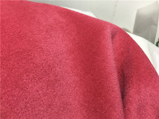 冬季玫红色山羊绒大衣外套面料梅红色连衣裙子裤子羊毛布料纯色