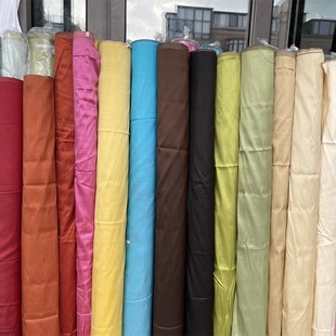 色织双宫泰丝面料桑蚕丝真丝晚礼服衬衫连衣裙子宫廷布料挺括柞丝