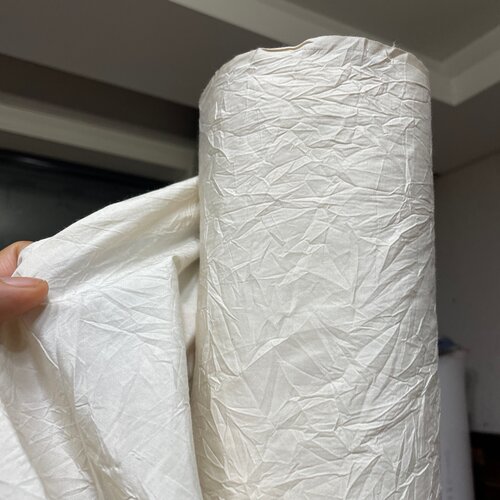 桑蚕真丝皱皱款服装面料做旧复古