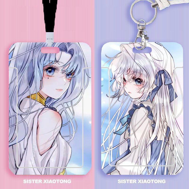 卡套动漫二次元卡套学生滑盖饭卡公交卡身份证件保护套门禁卡校园