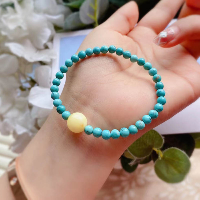 天然原矿正品绿松石高档手链