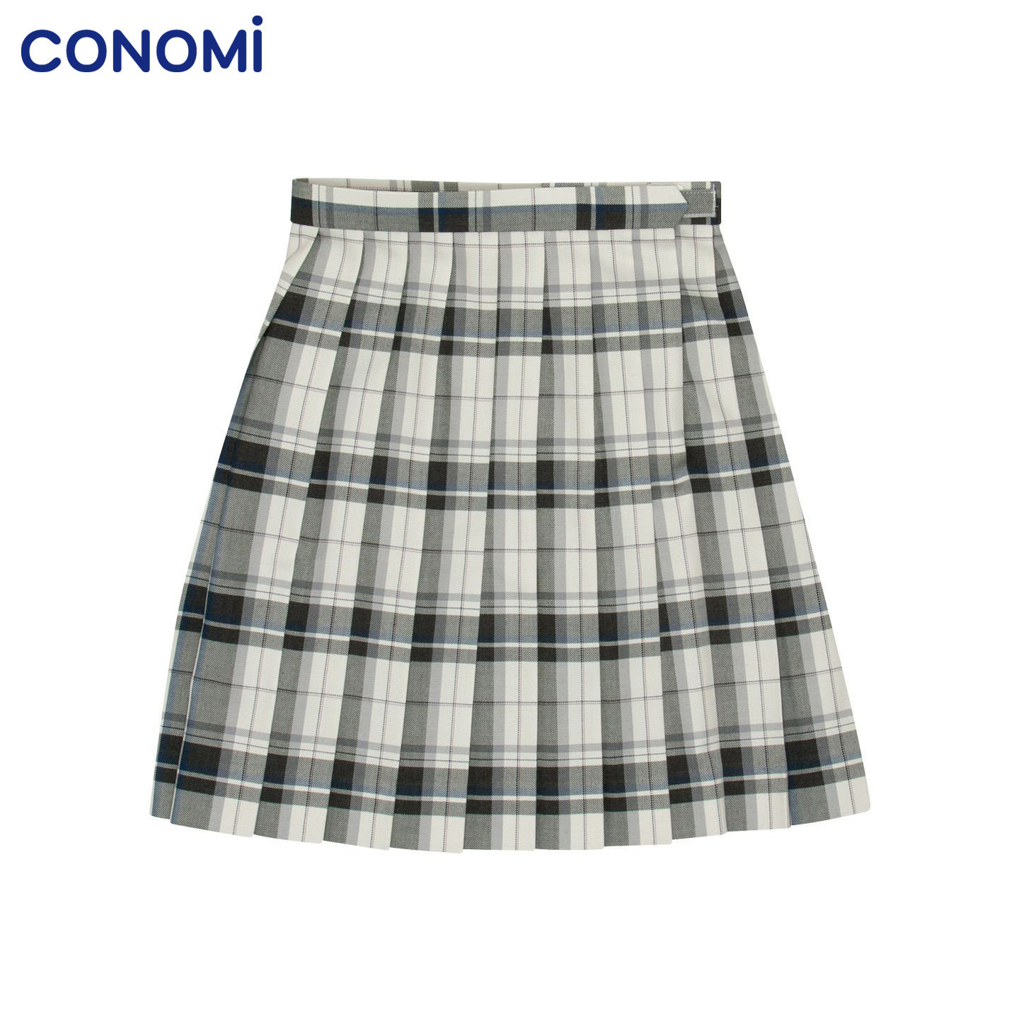conomi学院风格子A字裙子日系正版JK制服1094百褶裙软妹半身裙女