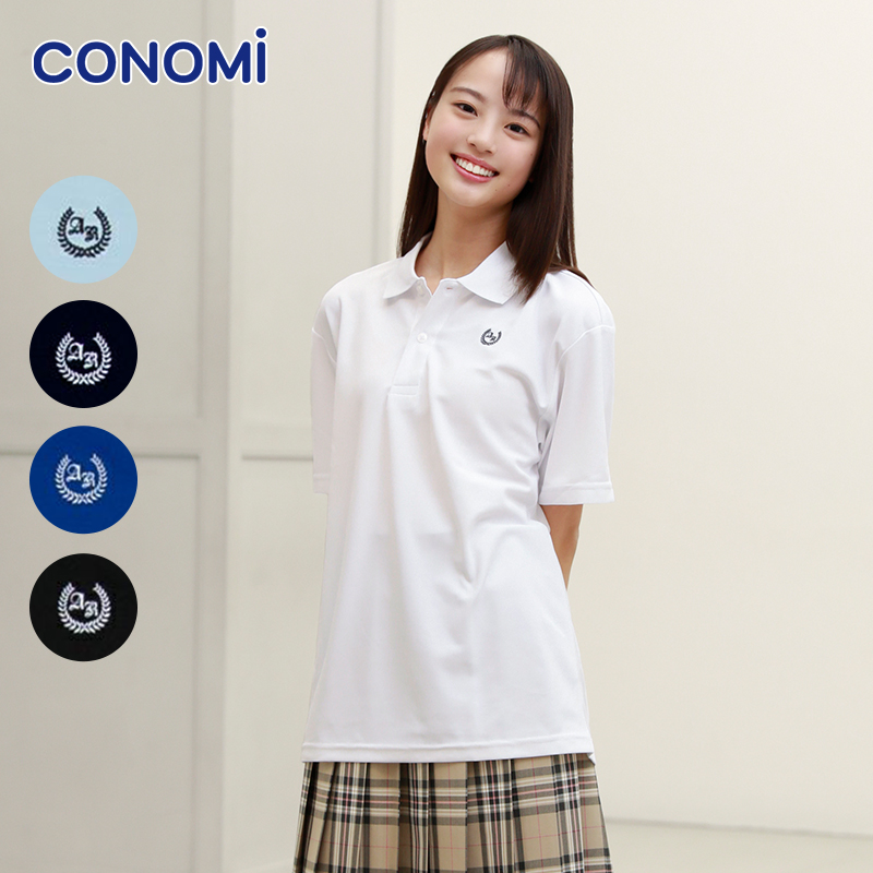 CONOMI学生短袖T恤polo衫