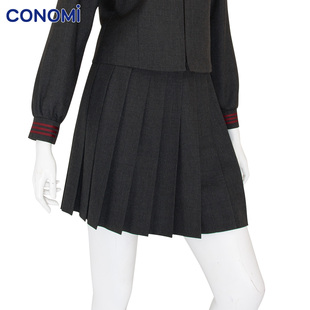 JK学生校服纯色1104半身裙女 conomi日系甜美少女百褶裙子正版