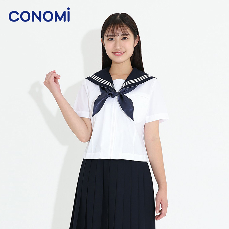 conomi日系甜美学院风ARCSL-1016校服可爱水手服JK制服短袖衬衫女