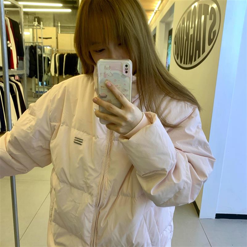 冬季爆款短款棉服女2024年新款日系潮牌加厚棉袄宽松保暖棉衣外套