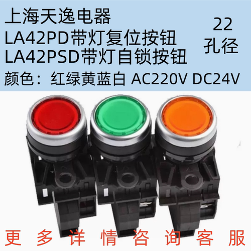 带灯按钮上海天逸自复自锁
