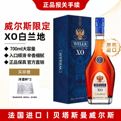法国进口XO白兰地洋酒700ml行货