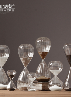 创意个性玻璃沙漏计时器5/30/60分钟时光生日礼物家居装饰品摆件