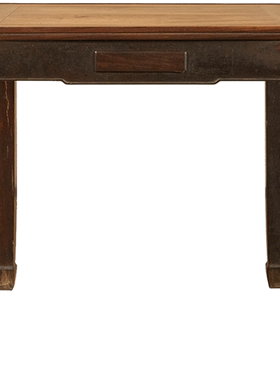 红木洼堂肚马蹄腿带屉方桌