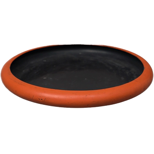 清代 朱漆水洗老物件收藏品文玩古董真品大漆艺术品笔洗桌面摆件