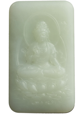 玉雕观音牌玉器配饰挂件