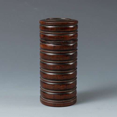 清代黄花梨竹节工香筒