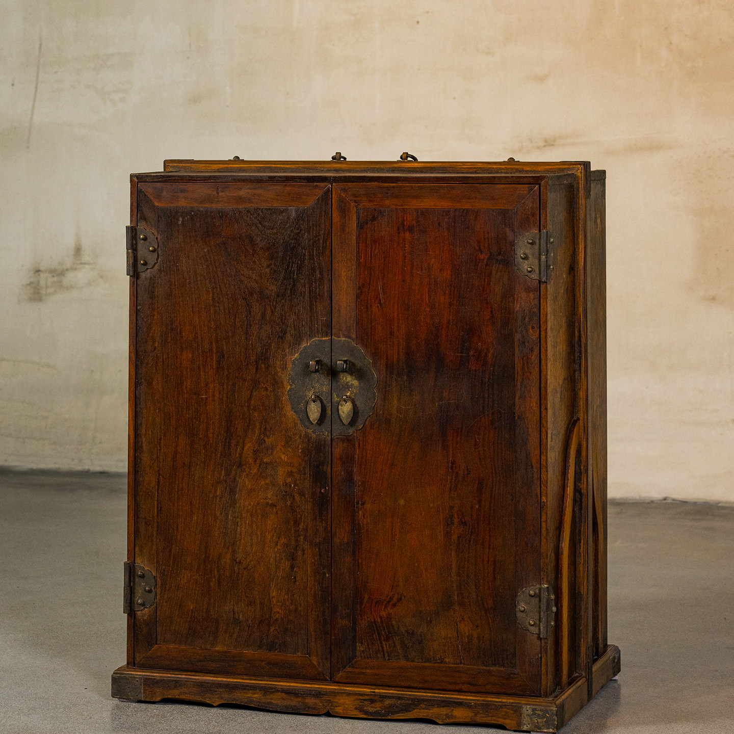 清早期 黄花梨提梁大书箱古董收藏真品拍卖海南黄花梨提梁箱书箱