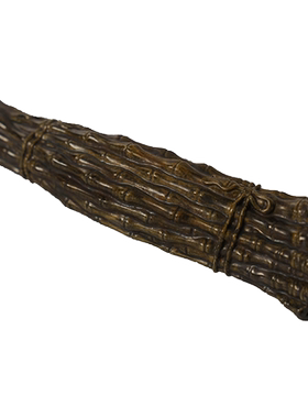 清代仿生瓷一捆竹镇纸