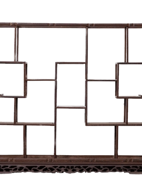 鸡翅木博古架摆件传统家具