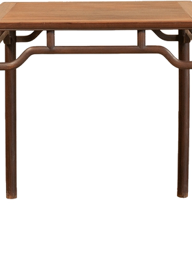 清代红木罗锅枨矮栳方桌