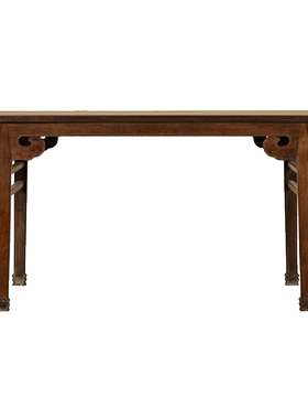 小叶紫檀插肩榫如意云纹画案