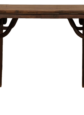 清代红木刀牙板霸王枨方桌