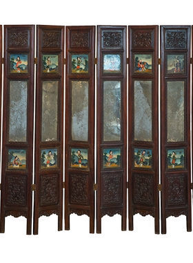 雅然文化黄花梨围屏收藏