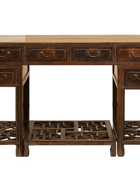 清代红木写字台明明清家具