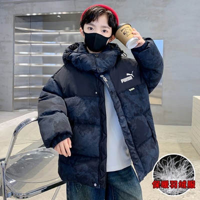 奥莱专柜男童炸街羽绒服加厚外套