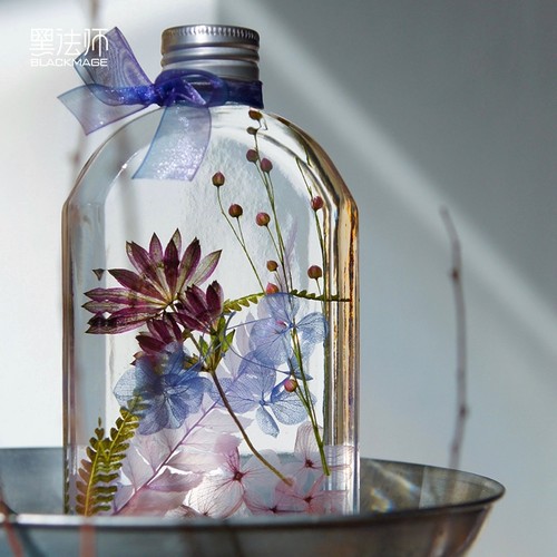 神秘高贵紫色系浮游花植物标本疗