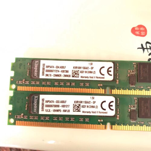 拆机二手内存条 2GB 型号：KVR16N11S6A/2-SP、注：一片价格