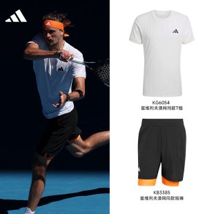 2026澳网新款阿迪达斯网球圆领T恤短袖兹维列夫西西帕斯球星款