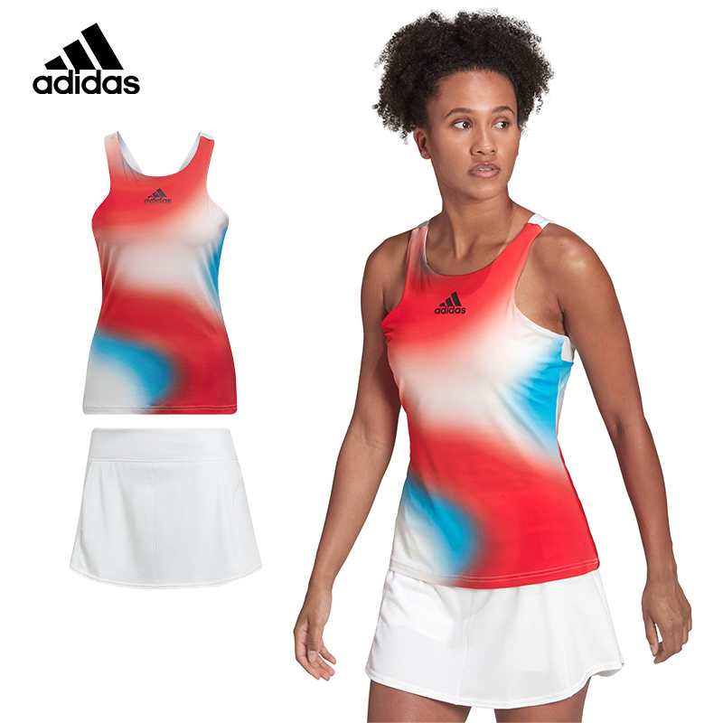 adidas阿迪parley科贝尔沃兹尼亚奇22年澳网女子网球短裙网球服