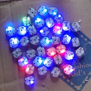 密封防水塑料灯圆形震动发亮灯鞋服玩具配件LED闪光灯拍拍小圆灯