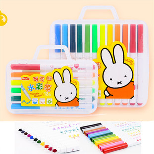 晨光文具米菲学生绘画细杆锥形头水彩笔可粗细线儿童彩色笔N0227