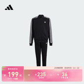 adidas阿迪达斯官方轻运动 儿童秋季 女大童休闲三条纹长袖 套装