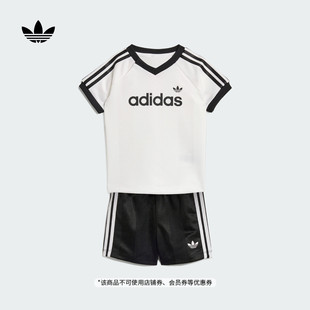 男婴童经典 套装 新款 adidas阿迪达斯官方三叶草KD1022 运动短袖